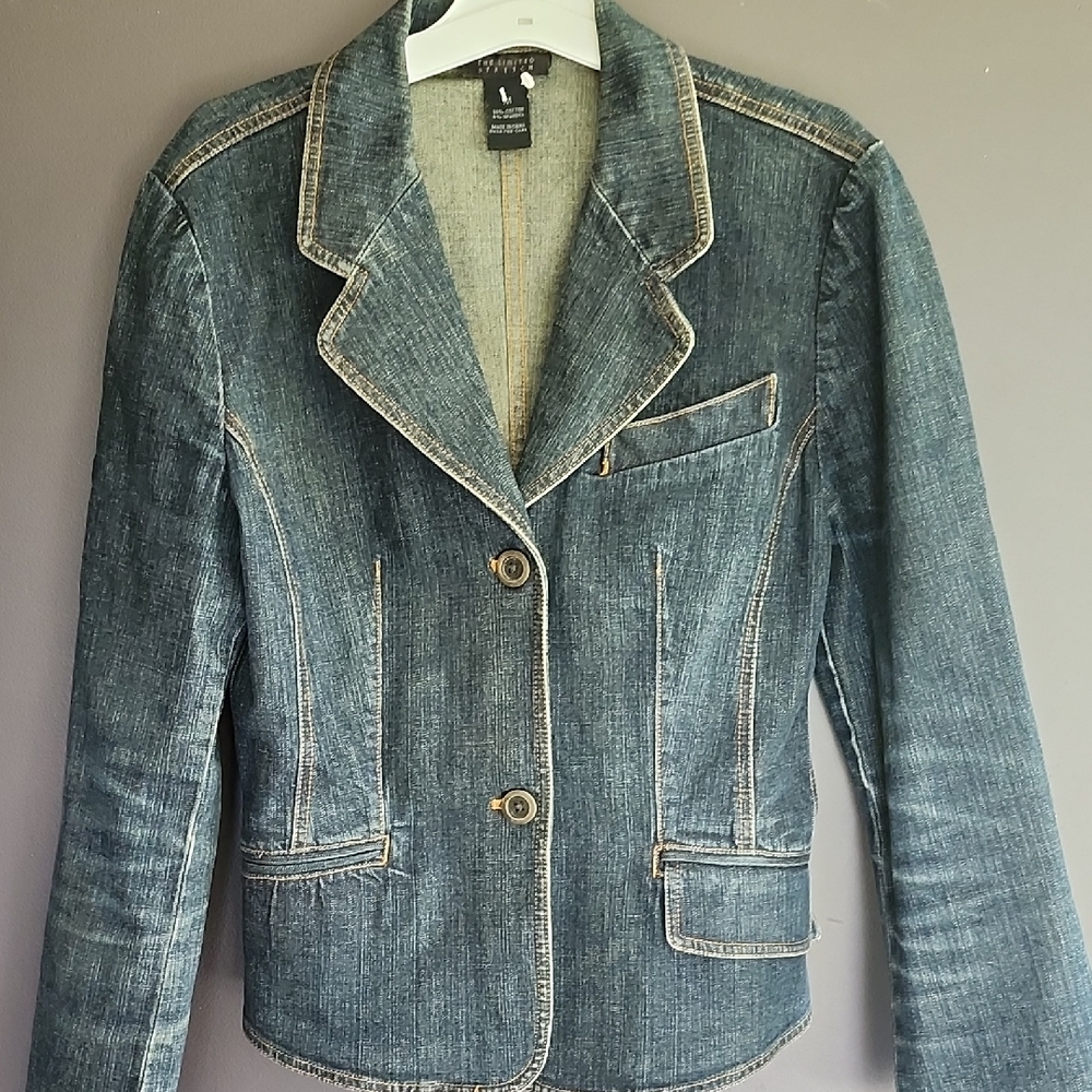 The Limited Dark Blue Jean Jacket